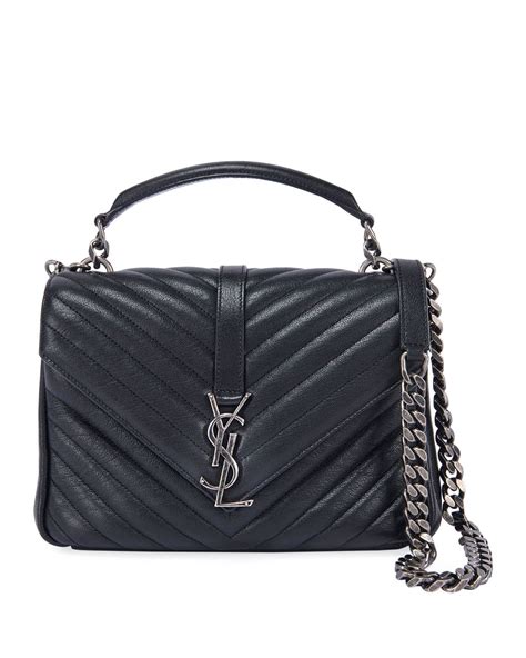 ysl bag silver logo|ysl shoulder bag sale.